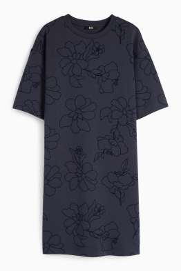 Rochie-tricou - cu flori