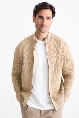 Cardigan tricotat - structurat