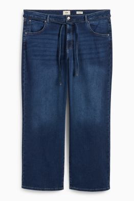 Wide leg jeans - talie medie - LYCRA®