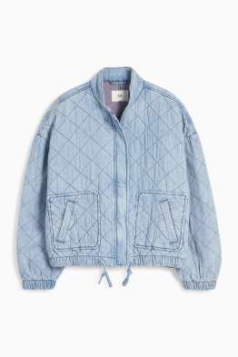 Jachetă matlasată din denim