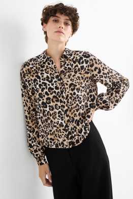 Bluză - imprimeu de leopard
