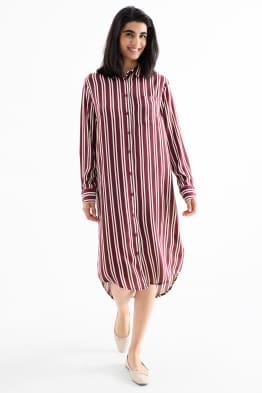 Rochie tip bluză - cu dungi