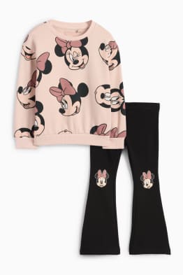 Minnie Mouse - set - bluză de molton și colanți evazați