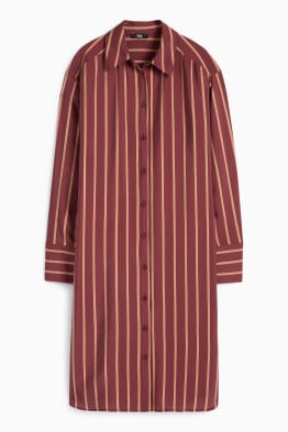 Rochie tip bluză - cu dungi