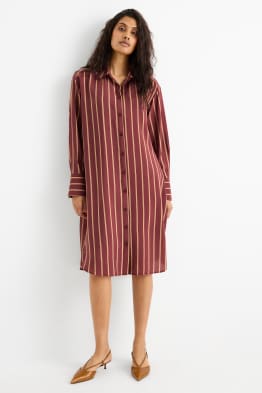 Rochie tip bluză - cu dungi