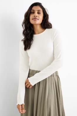 Longsleeve - met structuur