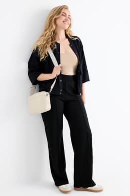 Pantaloni din jerseu - talie medie - straight fit