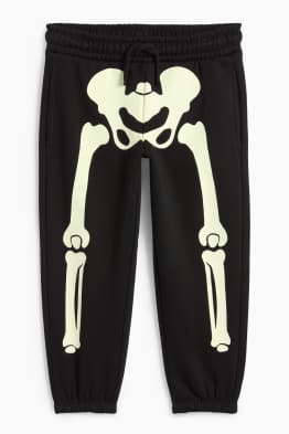 Halloween - schelet - pantaloni de trening - glow in the dark