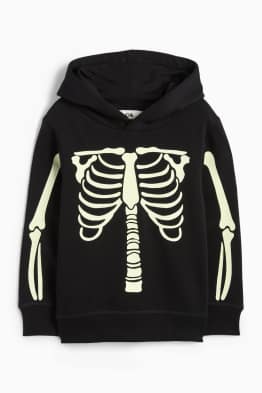 Halloween - schelet - hanorac - glow in the dark