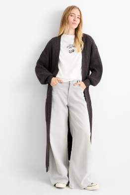 Cardigan tricotat lung - reiat