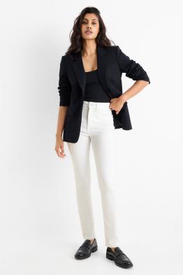 Cloth trousers - high waist - slim fit