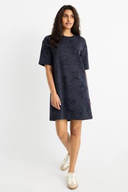 Rochie-tricou - cu flori