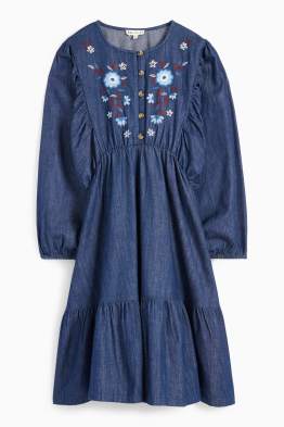 Floare - rochie din denim