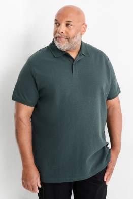 Tricou polo din tricot - regular fit - structurat
