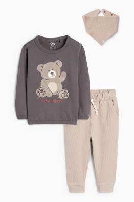 Teddy bear - baby outfit - 3 piece