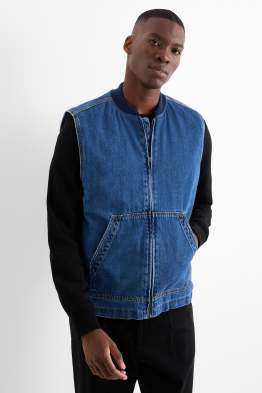 Vestă din denim - căptușită