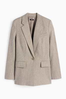 Blazer lung - regular fit - structurat