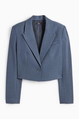 Blazer crop - regular fit - structurat