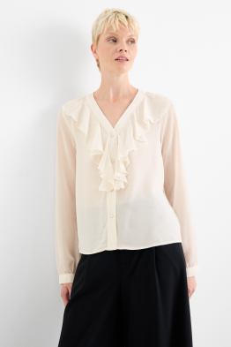 V-neck blouse