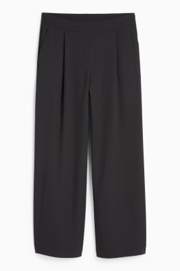 Pantaloni de stofă - talie medie - straight fit
