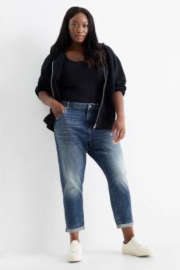 Boyfriend jeans - talie medie - LYCRA®