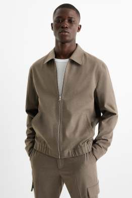 Jachetă tip cămașă modulară din flanel - regular fit - stretch