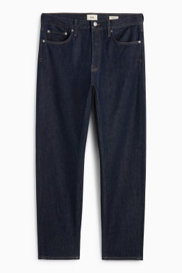 Regular jeans cu fentă cu nasturi