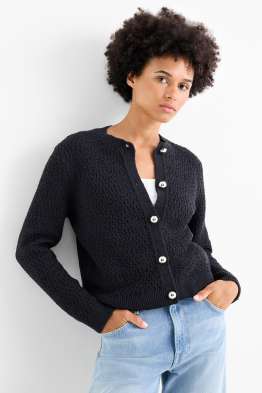 Cardigan tricotat - structurat