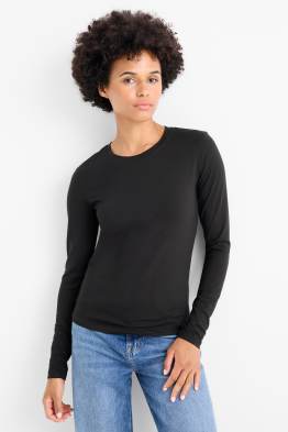 Tricou cu mânecă lungă - slim fit