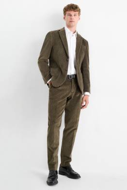 Pantaloni modulari din catifea - regular fit - stretch