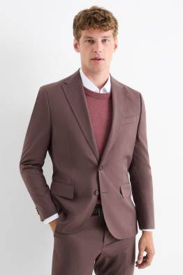 Sacou modular cu conținut de lână pură - slim fit - stretch