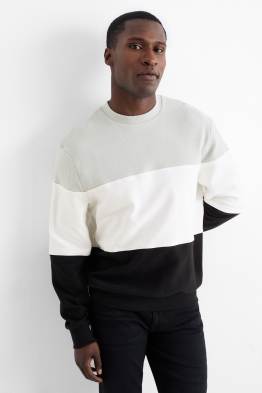 Sweatshirt - gerippt - gestreift