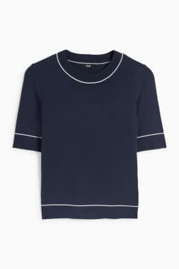 Pull en maille - manches courtes