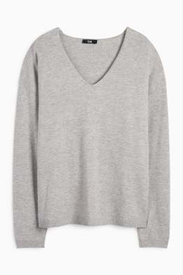 Pullover mit V-Ausschnitt