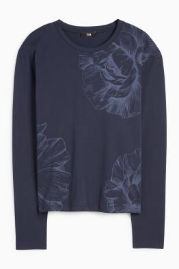 Haut à manches longues - motif floral