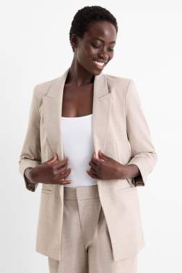Blazer lung - regular fit - structurat