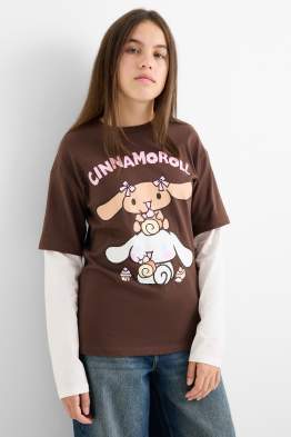 Cinnamoroll - tricou cu mânecă lungă - aspect 2 în 1