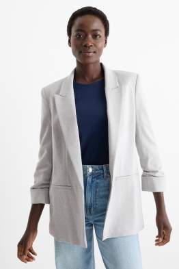 Blazer lung - regular fit - structurat