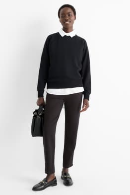 Pantaloni din jerseu - talie înaltă - slim fit