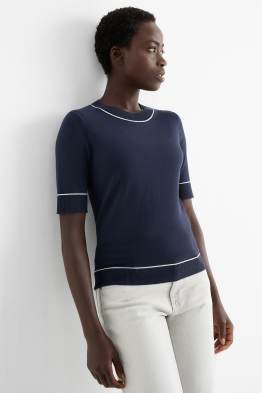 Pull en maille - manches courtes