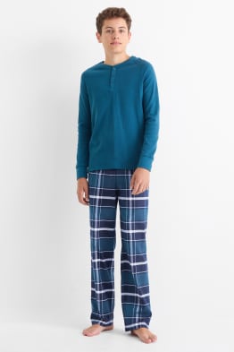 Multipack 2 perechi - pantaloni de pijama - în carouri