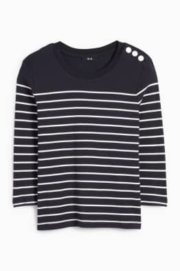 Long sleeve top - striped