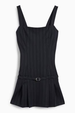 Rochie în A - dungi fine