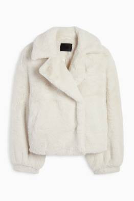 Faux fur jacket