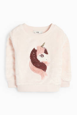 Unicorn - bluză de molton - aspect lucios