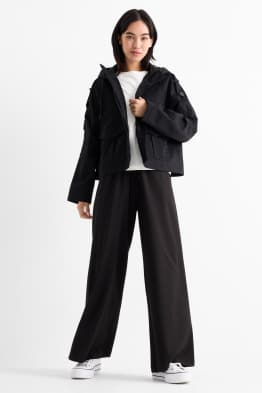 Pantaloni de stofă - talie medie - wide leg