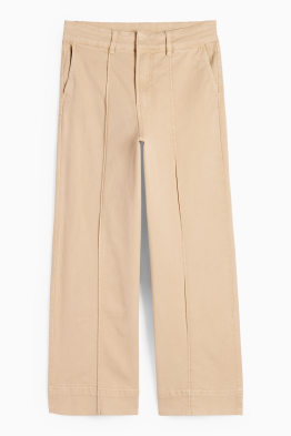 Pantaloni de stofă - talie înaltă - wide leg