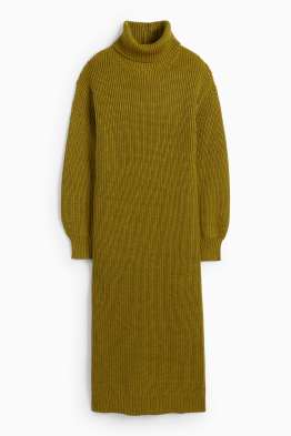 Rochie din tricot - straight fit - reiată