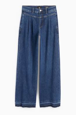 Wide leg jeans - talie medie
