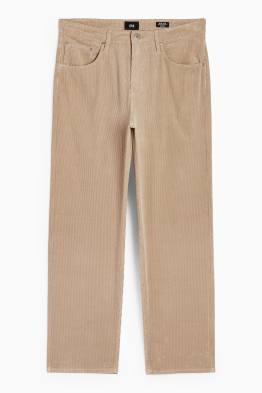Pantaloni din catifea reiată - relaxed fit